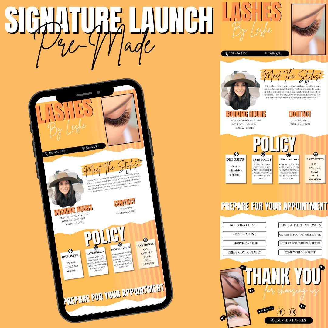 Signature Launch Orange Love - Acuity Template